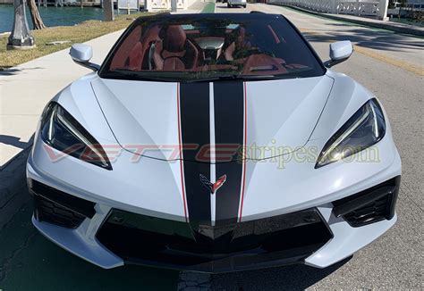 2020 2023 C8 Corvette Full Length Dual Racing Stripes 2 All C8s