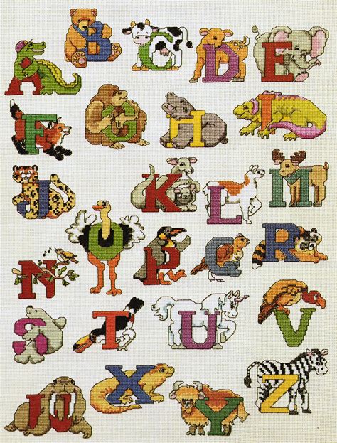 The 'Animals' alphabet from 'The Ultimate Children's Alphabet Book' by Linda Gillum and Holly 