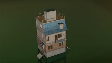 Artstation Pubg House With Interior 3d Model Game Assets