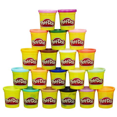 Play Doh Super Color Pack Of 20 Cans Colours And Styles May Vary