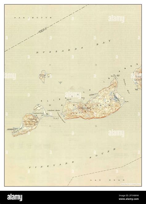 Cuttyhunk Massachusetts Map 1944 131680 United States Of America