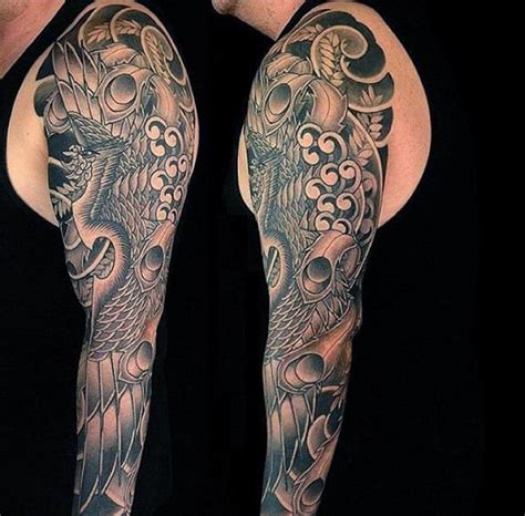 50 Japanese Phoenix Tattoo Designs For Men Mythical Ink Ideas