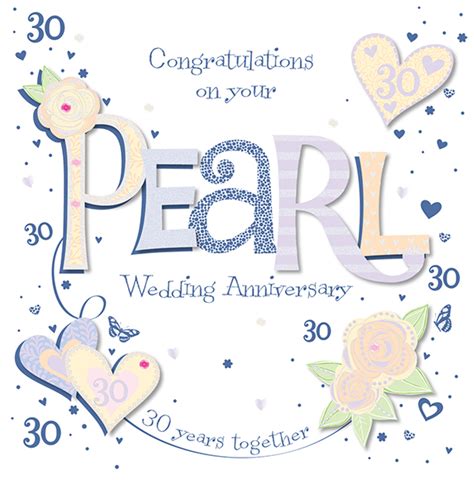 Check spelling or type a new query. Handmade Pearl 30th Wedding Anniversary Greeting Card ...