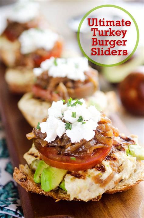 Ultimate Turkey Burger Sliders Recipe Super Bowl Food Healthy