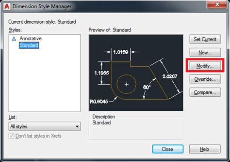 How To Change The Text Height Of A Dimension Or Leader In Autocad