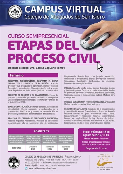 Etapas Del Proceso Civil Colegio De Abogados De San Isidro Casi