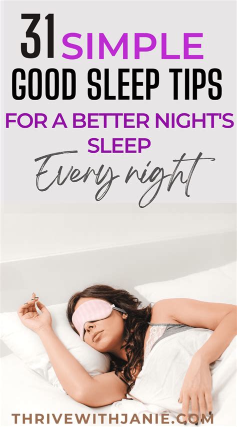 How To Sleep Better At Night Naturally Thrive With Janie
