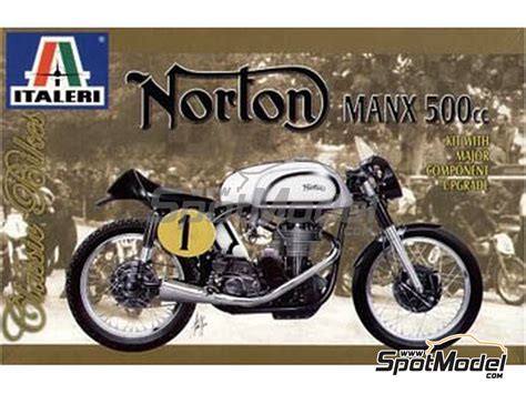 Italeri Model Bike Kit 19 Scale Norton Manx 500cc Geoff Duke Gb