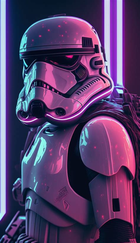 A Star Wars Character In Pink And Purple