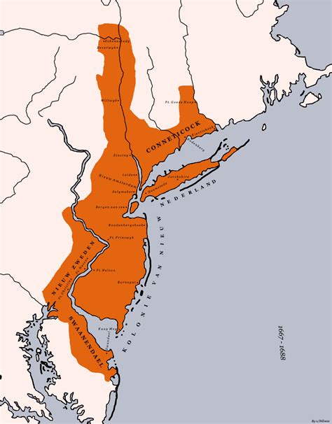 Ada Map Of New Netherlands After An Alternate Treaty Of Breda R