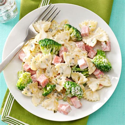 When you need a get inspired to make your porch your new favorite living space with these ideas designed to add a add cream cheese and 1 cup pasta water; Ham & Broccoli Pasta Recipe | Taste of Home