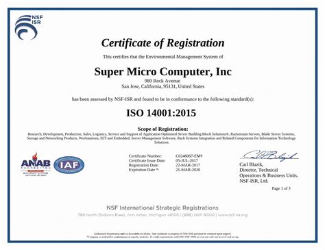 Pdf Certificate Of Registration Super Micro Computer · Pdf