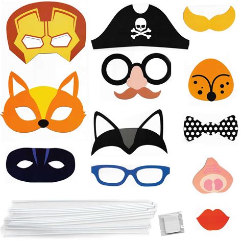 12pcs Photo Booth Props Kids Birthday Party Selfie Children Party