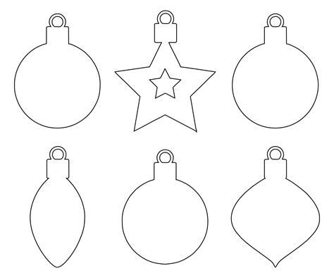 Best Free Printable Christmas Ornament Templates For Free At EC