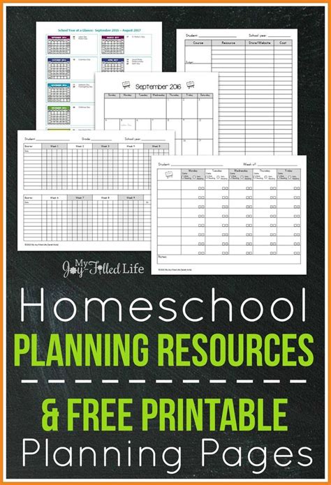 Top Homeschool Planning Resources And Free Printable Planning Pages
