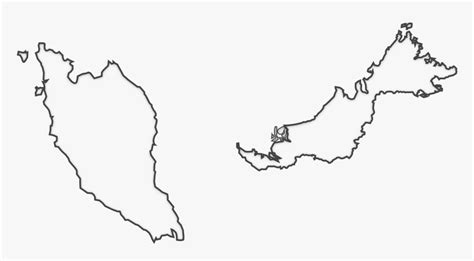 Outline Map Of Malaysia