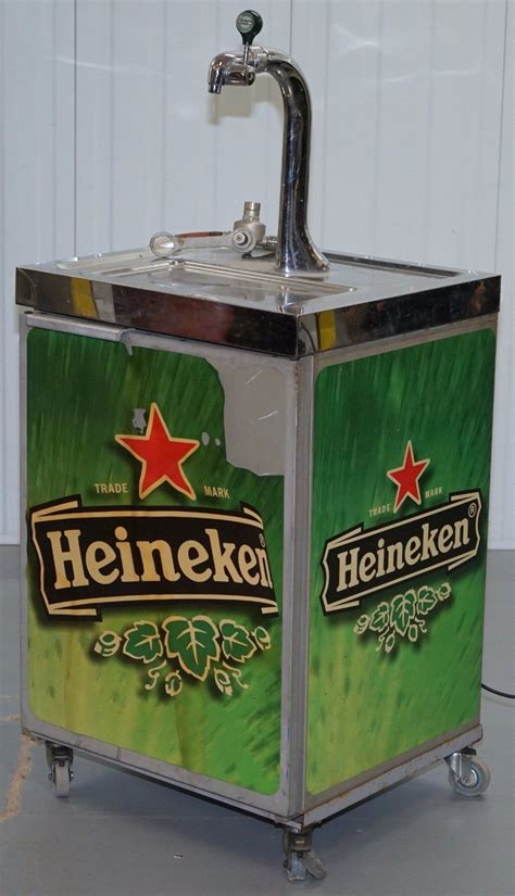 Heineken Smartdispense Portable Beer Tap Keg Holder Stainless Steel
