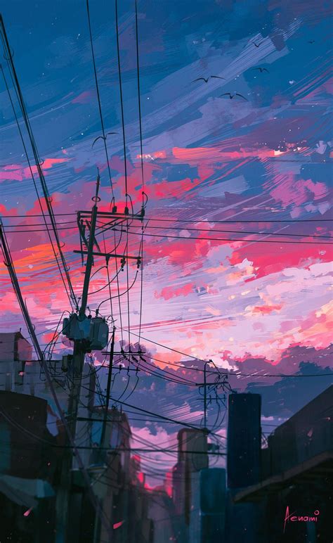 Beautiful Phone Lofi Anime Wallpaper