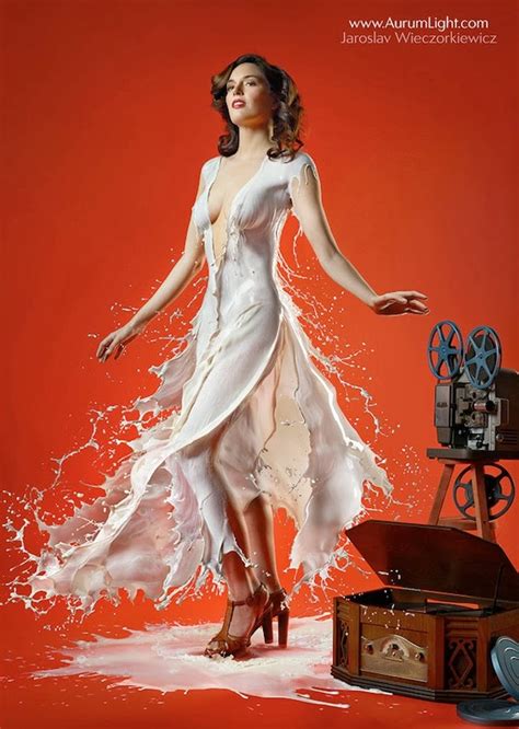 Theconsciousink Milk Splash Dresses By Jaroslav Wieczorkiewicz
