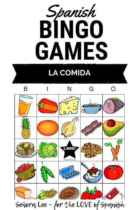 Spanish Food Vocabulary Activity La Comida Vocabulary Learn The