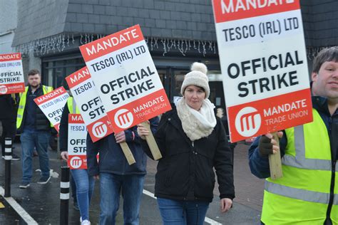 Tesco Workers In Sligo Strike A Blow For Their Rights Mandate Trade
