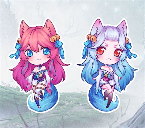 Spirit Blossom Ahri Lillia And Kindred Acrylic Charms Etsy Finland