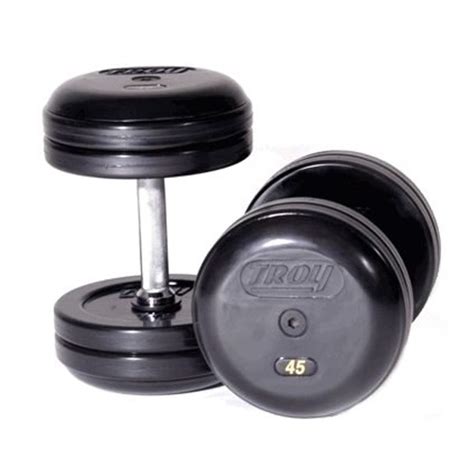 Troy Rubber Coated Pro Style Dumbbells Gtech Fitness