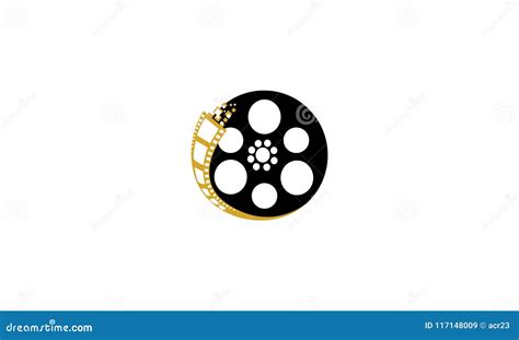 Roll Film Movie Logo Vector Stock Vector Illustration Of Record