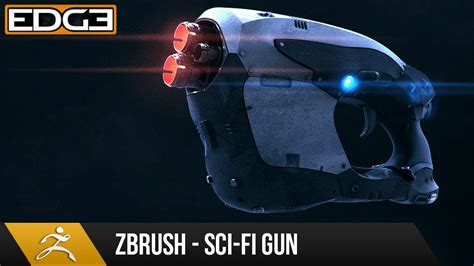 Zbrush 4r7 Tutorial Hard Surface Techniques 2 Sci Fi Gun Youtube