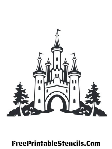 Disney Castle Stencil For Walls