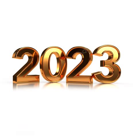 3d Gold 2023 New Year 3d 2023 3d Gold 2023 3d 2023 Gold Png
