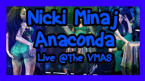 nicki minaj performs anaconda live 2014 mtv video music awards review youtube