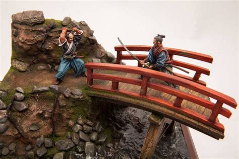 Duelling Samurai Scale 54 Mm Kits By Silver Dream Studio Scenery By
