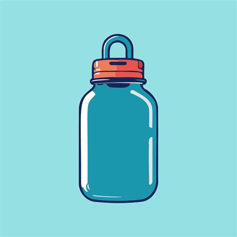 Premium Vector Sports Water Bottle Vector Illustration Isolated Object