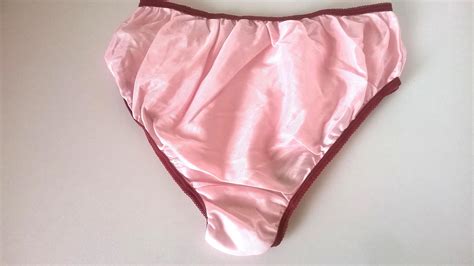 Silky Sheer Pink Vintage Nylon Schoolgirl Bikini Panties Knickers Sm