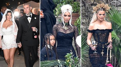 Boda De Kourtney Kardashian Y Travis Barker Los Vestidos De Las