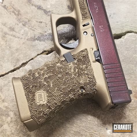 Glock 19 In Burnt Bronze And High Gloss Ceramic Clear Cerakote