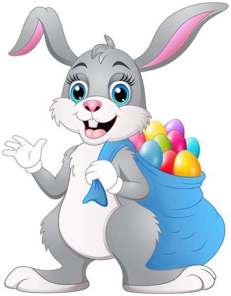 Cute Easter Bunny Transparent Image (With images) | Cute easter bunny, Easter clipart, Easter