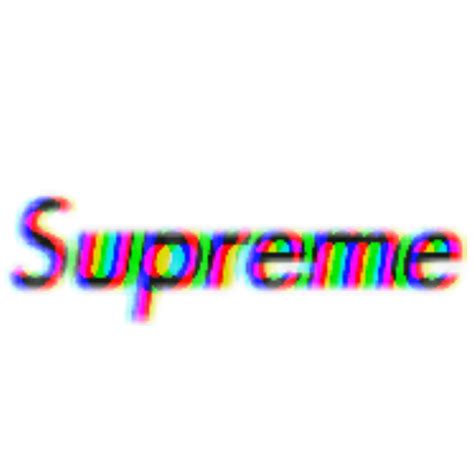 Supreme Glitch Effect Tumblr Sticker By Buriburiyaa