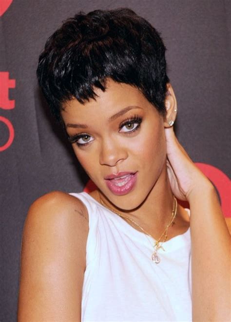 Rihanna Hairstyles 2013 The Short Pixie Cut Hairstyles Weekly