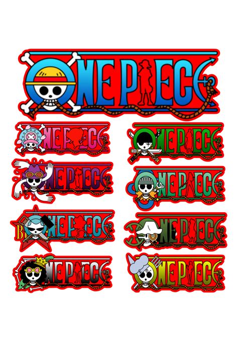 One Piece Todas As Logos Anime Mangá Png