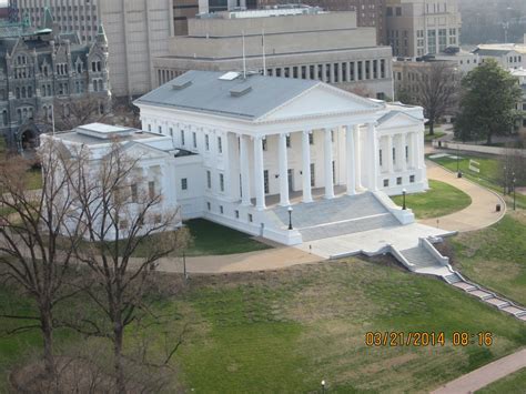 The Virginia State Capital Building Designed By Thomas Jefferson