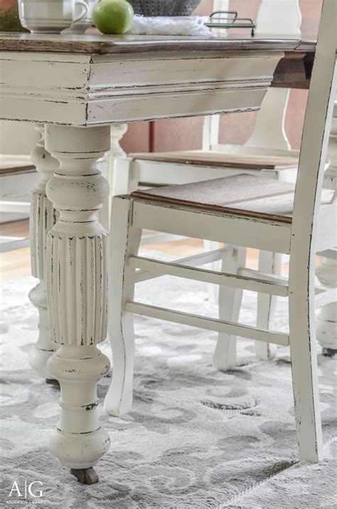 One of the biggest changes was my chalk painted. Antique Dining Table Updated with Chalk Paint | ANDERSON+GRANT