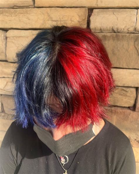 Red And Blue Hair An Unusual Combination