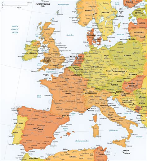 5 Best Images Of Printable Map Of Western Europe Printable Map