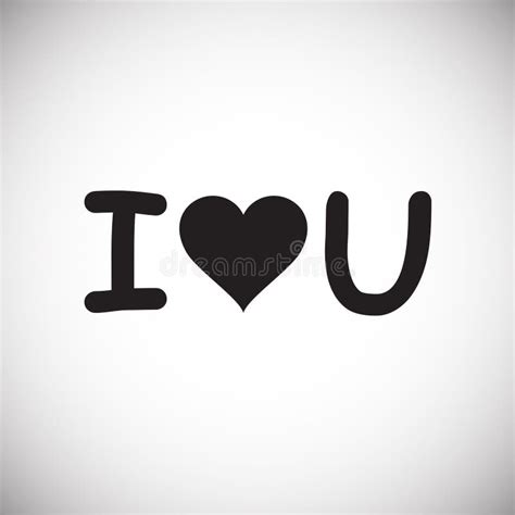 I Love You Icon On White Background For Graphic And Web Design Modern