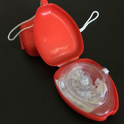 6pcs pro cpr resuscitator artificial breathing mask first aid rescue training mouth to mouth