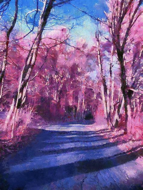 Pink Path Digital Art By Erin Germanowski Fine Art America