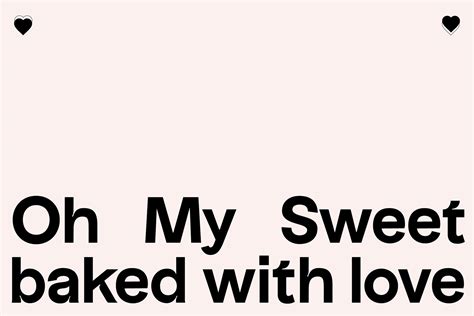 Oh My Sweet — Baked With Love On Behance