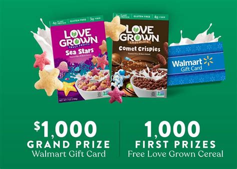 Winners are notified via phone and certified mail. Win a $1000 Walmart gift card! Plus 1000 winners will get ...